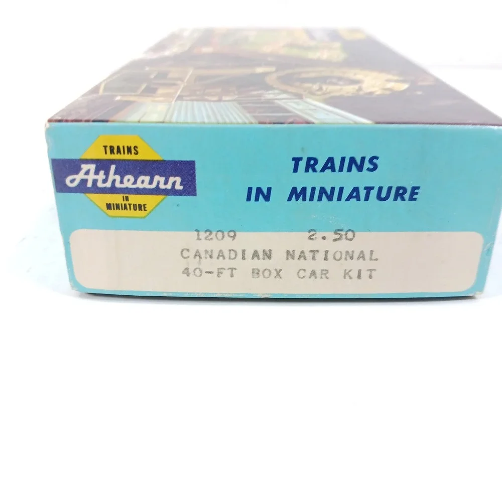 Athearn 1209 HO Scale Canadian National 40ft Box Car Kit Brown CN 486520 Vintage